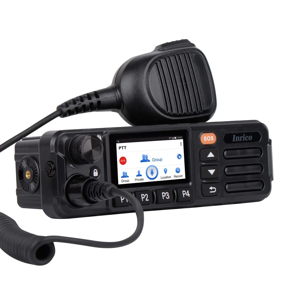 Inrico TM-7 Plus Aviation Edition 4G/WiFi Mobile Radio - Long Range Two Way Radio for Truckers, Construction & Emergency Communication | IP67 Waterproof Walkie Talkie for Outdoor Adventures & Work Sites