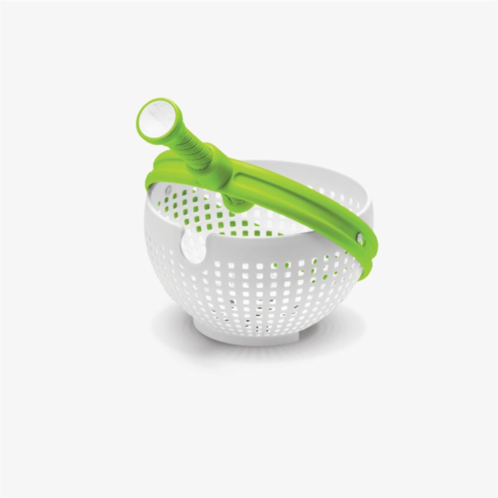 DreamFarm PP Salad Spinner - Large Green/White Kitchen Tool for Washing & Drying Lettuce, Vegetables, Fruits | Perfect for Meal Prep, Healthy Eating & Kitchen Organization (SH DFSP3307 GR)