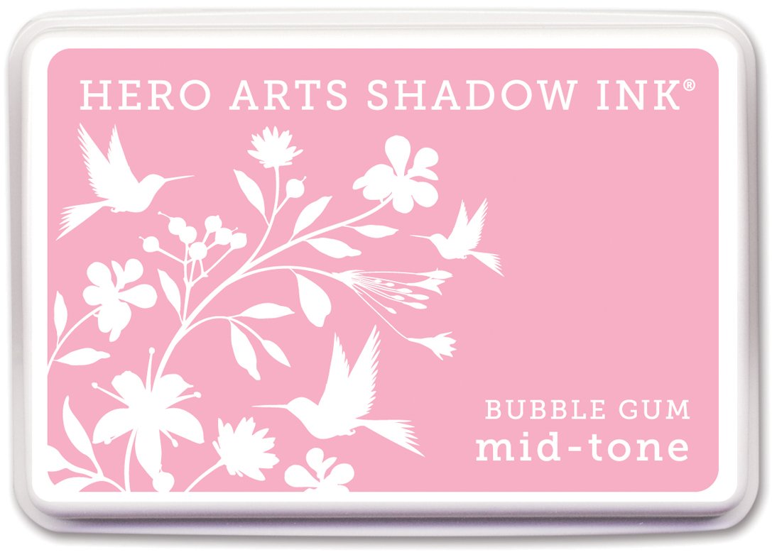 Hero Arts AF208 Shadow Ink Mid-Tone Bubble Gum Rubber Stamps for Card Making & Scrapbooking - Perfect for DIY Crafts, Greeting Cards, and Paper Projects