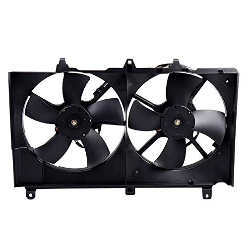 High-Performance Cooling Fan Compatible with 2003-2006 Nissan 350Z 3.5L - Replaces OEM Part Numbers 21481-CF40B, 21481-CM30B, 21483-CD000, 21486-CA000 | Perfect for Engine Overheating Prevention & Summer Driving