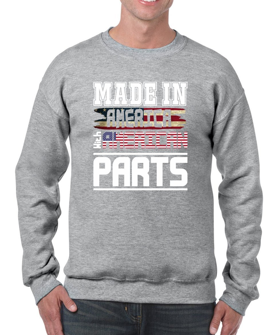 Unisex Crewneck Sweatshirt | Made in USA with American Materials | Casual Comfort for Everyday Wear, Gym & Lounge