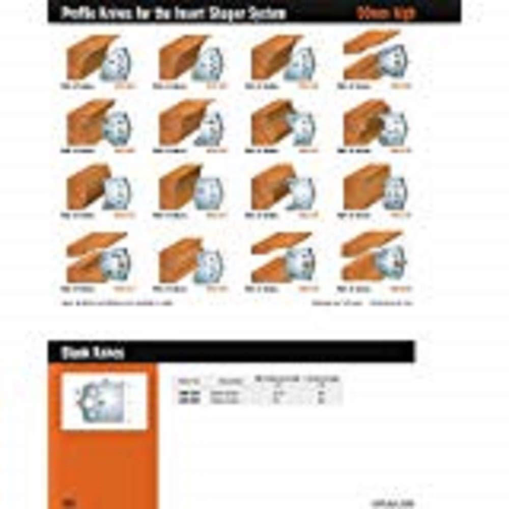 CMT 690.576 Professional Shaper Cutter Knives Set - 1-31/32 Inch Cutting Length, 5/32 Inch Thickness - 2 Pack for Woodworking & Cabinet Making | Perfect for Shaping, Molding & Trim Work