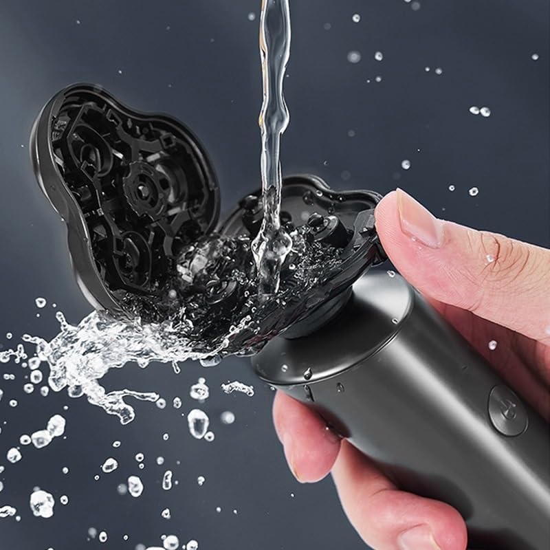 Men's Electric Shaver - 3D Rotary Shaving System with 3 Floating Heads, IPX7 Waterproof, USB Rechargeable Beard Trimmer for Smooth Shaving | Perfect for Travel, Gym & Daily Grooming Routine
