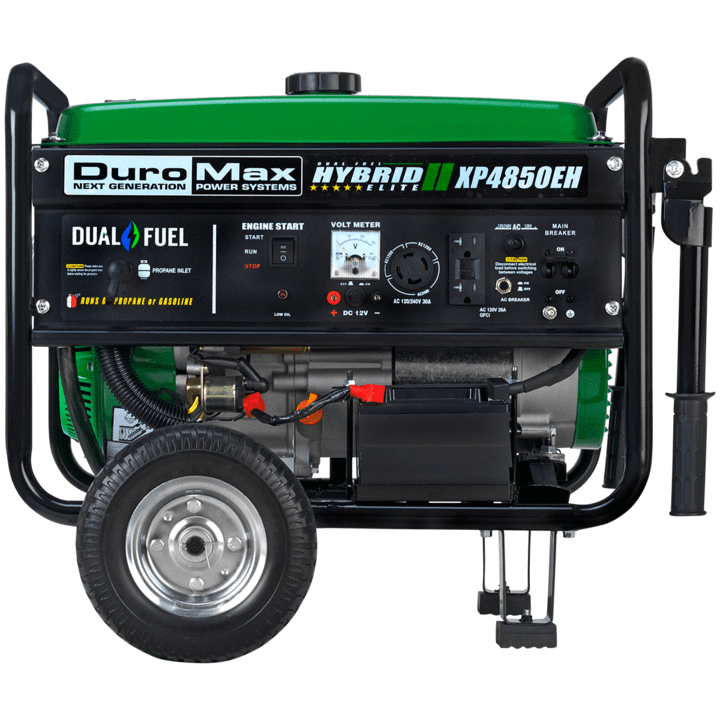 DuroMax XP4850EH 3850W/4850W Dual Fuel Portable Generator with Electric Start - Perfect for Home Backup Power, Camping & Emergency Use