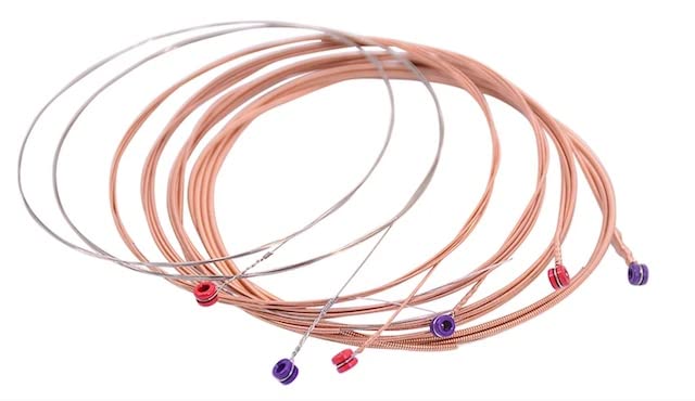 JPBM-13 Phosphor Bronze Nano Coated Acoustic Guitar Strings - High Tensile Yield Wire, Medium Gauge 13-56 - Perfect for Folk, Country & Live Performances
