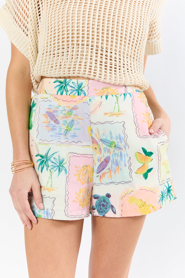 Stylish Tropical Vacation Printed Shorts for Men & Women - Breathable & Comfortable Summer Beach Shorts - Perfect for Pool, Vacation, and Casual Wear