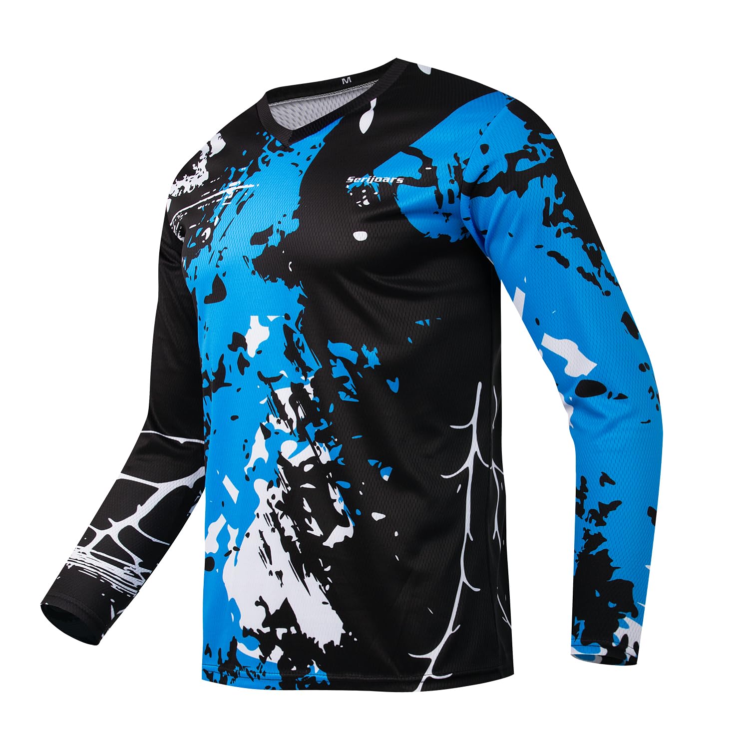 **Men's Long Sleeve Mountain Bike Jersey - Quick Dry, Breathable Off-Road & Motocross Shirt for Downhill Cycling & Dirt Biking - Perfect for Trail Riding & Outdoor Adventures**