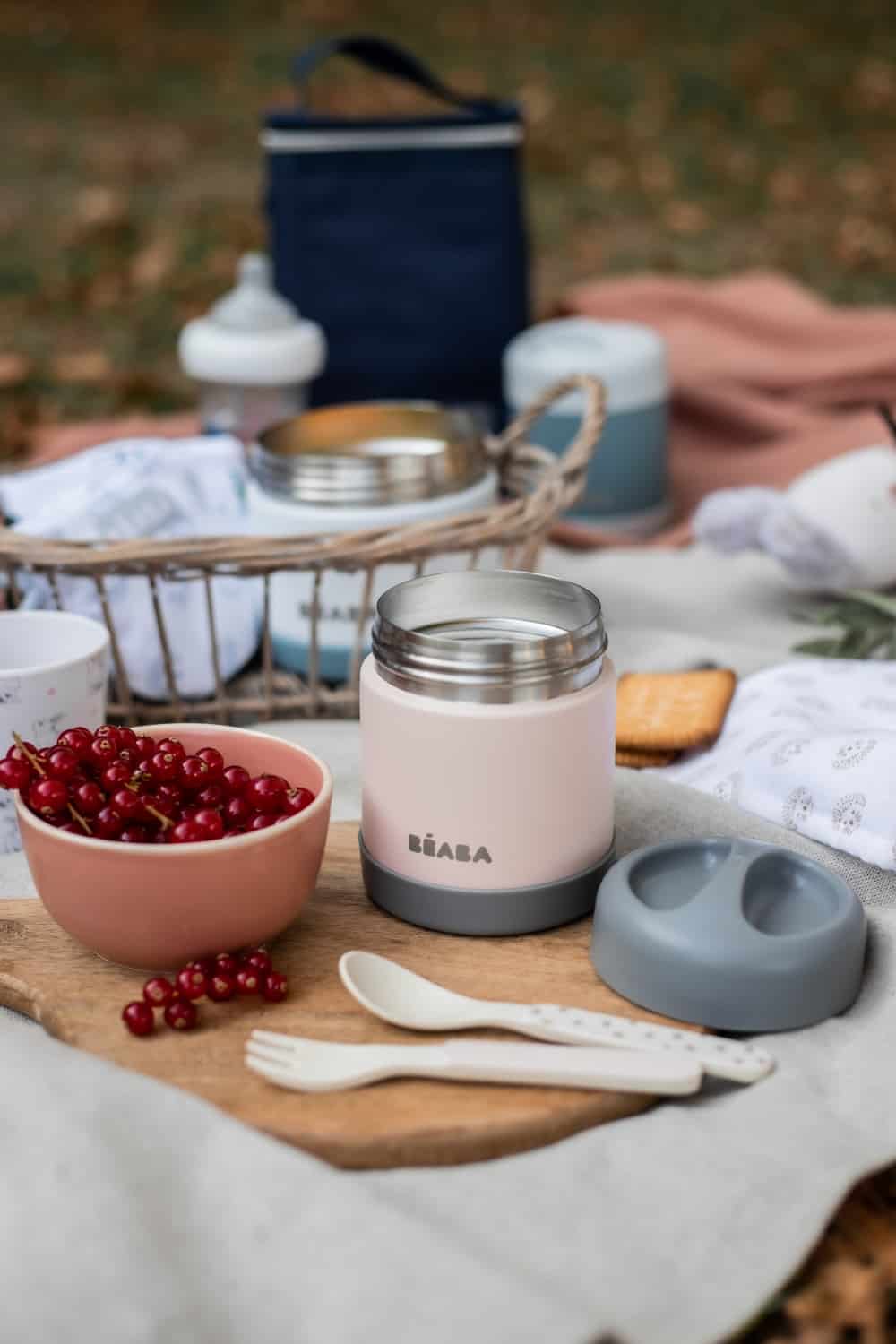 BEABA Stainless Steel 10 oz Baby Food Storage Jar - Airtight Container for Homemade Purees, Snacks & Breastmilk | Perfect for On-the-Go Feeding, Daycare & Travel