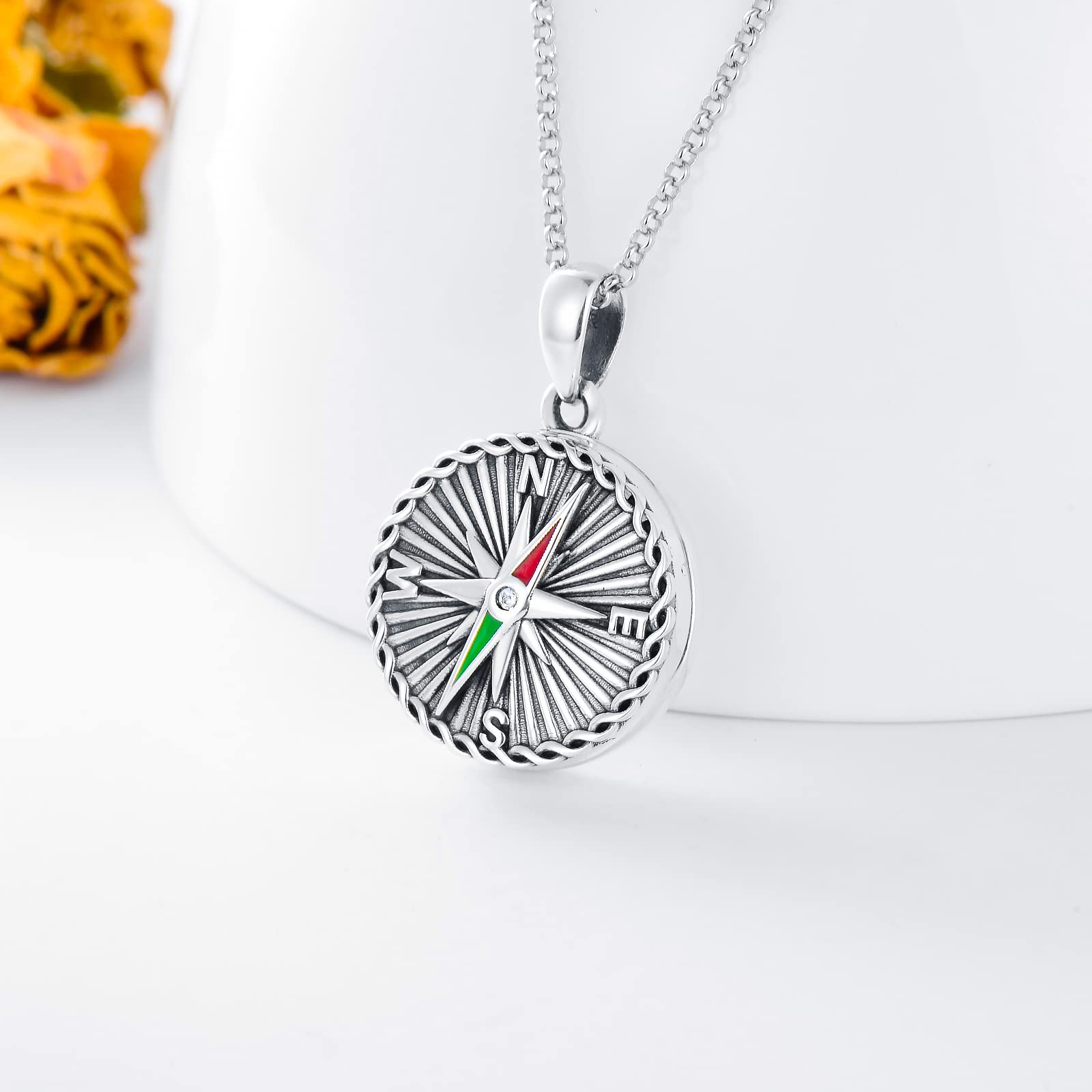 SOULMEET Graduation Gifts for Women - Class of 2023/2024/2025 Photo Locket Necklace with 2 Picture Compass & Nursing Pendant - Perfect for Nursing Students, Graduation Ceremony & Congratulation Gifts