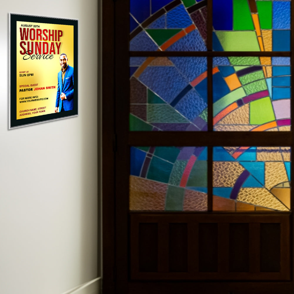 8.5x11 Poster Frame - Classic SwingFrame Display for Wall Art, Photos & Posters - Perfect for Home, Office & Gallery Decor