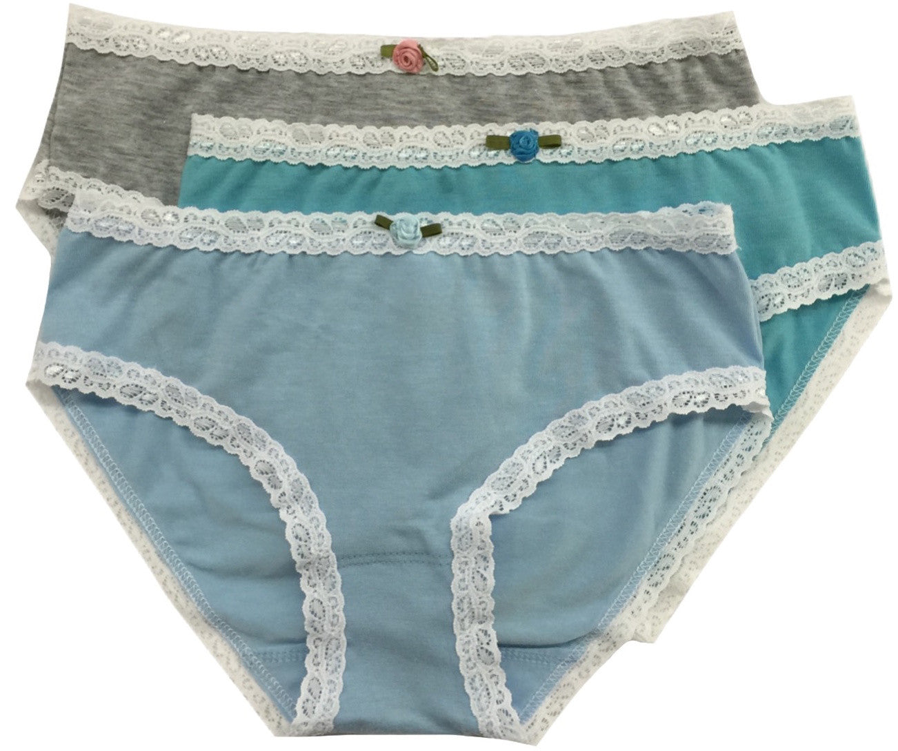 Sea Breeze 3-Pack Women's Cotton Underwear - Soft Breathable Panties for Everyday Comfort | Perfect for Work, Travel & Lounge Wear