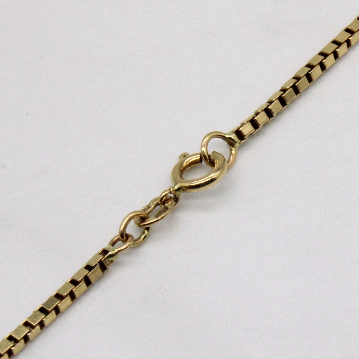 10K Yellow Gold Box Link Chain Necklace - 22 Inch Classic Dainty Jewelry for Women - Perfect for Layering, Gifts & Everyday Wear