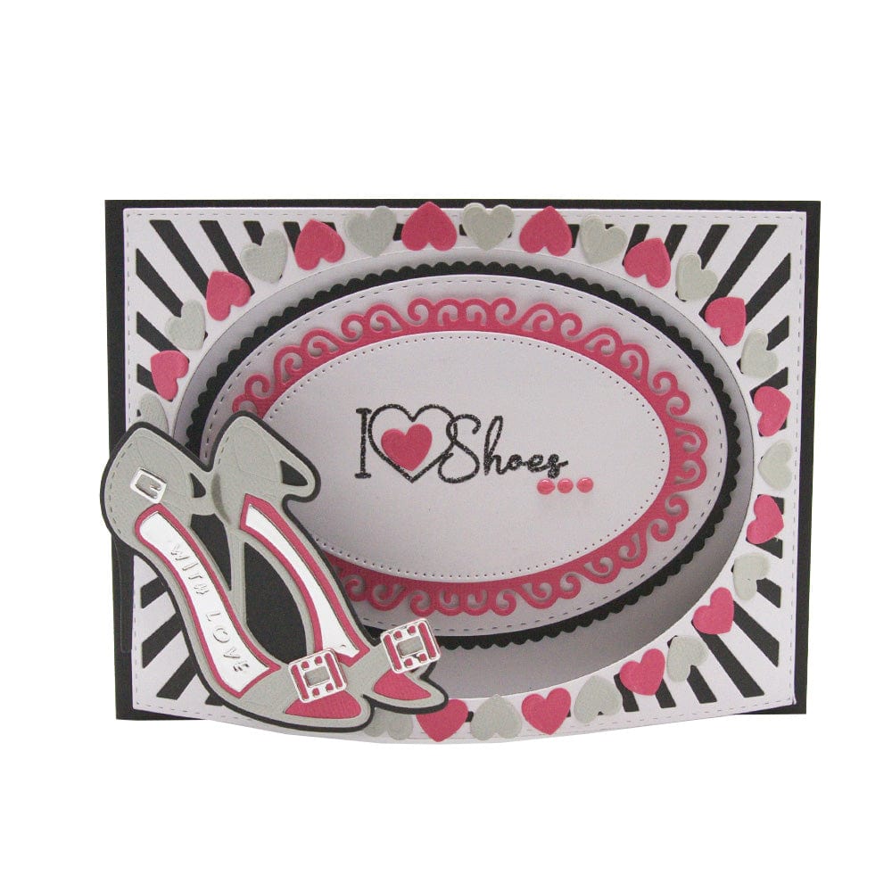 Tonic Studios Shoe Frames Die Set 5173e - Scrapbooking & Card Making Craft Supplies for DIY Greeting Cards, Home Decor & Paper Crafts