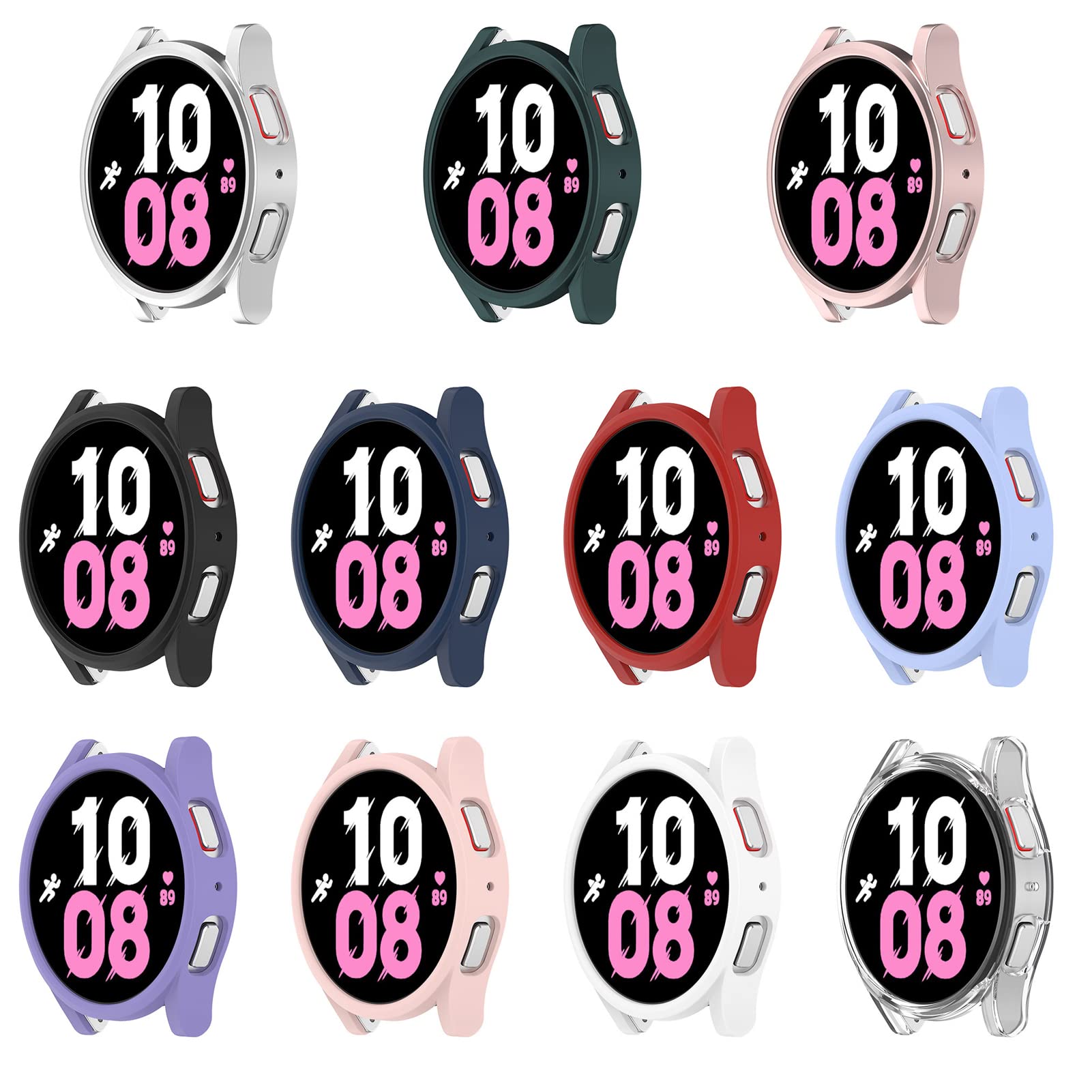 MOTONG PC Protective Case for Samsung Galaxy Watch 5/4 40mm - Durable PC Cover Shell (Black) | Perfect for Gym, Outdoor & Daily Wear Protection