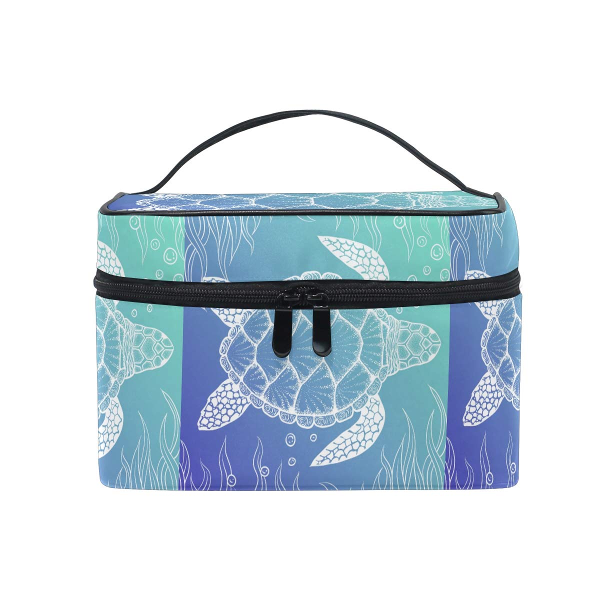 WIHVE Sea Turtle Makeup Bag - Waterproof Travel Cosmetic Organizer for Women | Perfect for Beach Vacations, Gym & Weekend Getaways