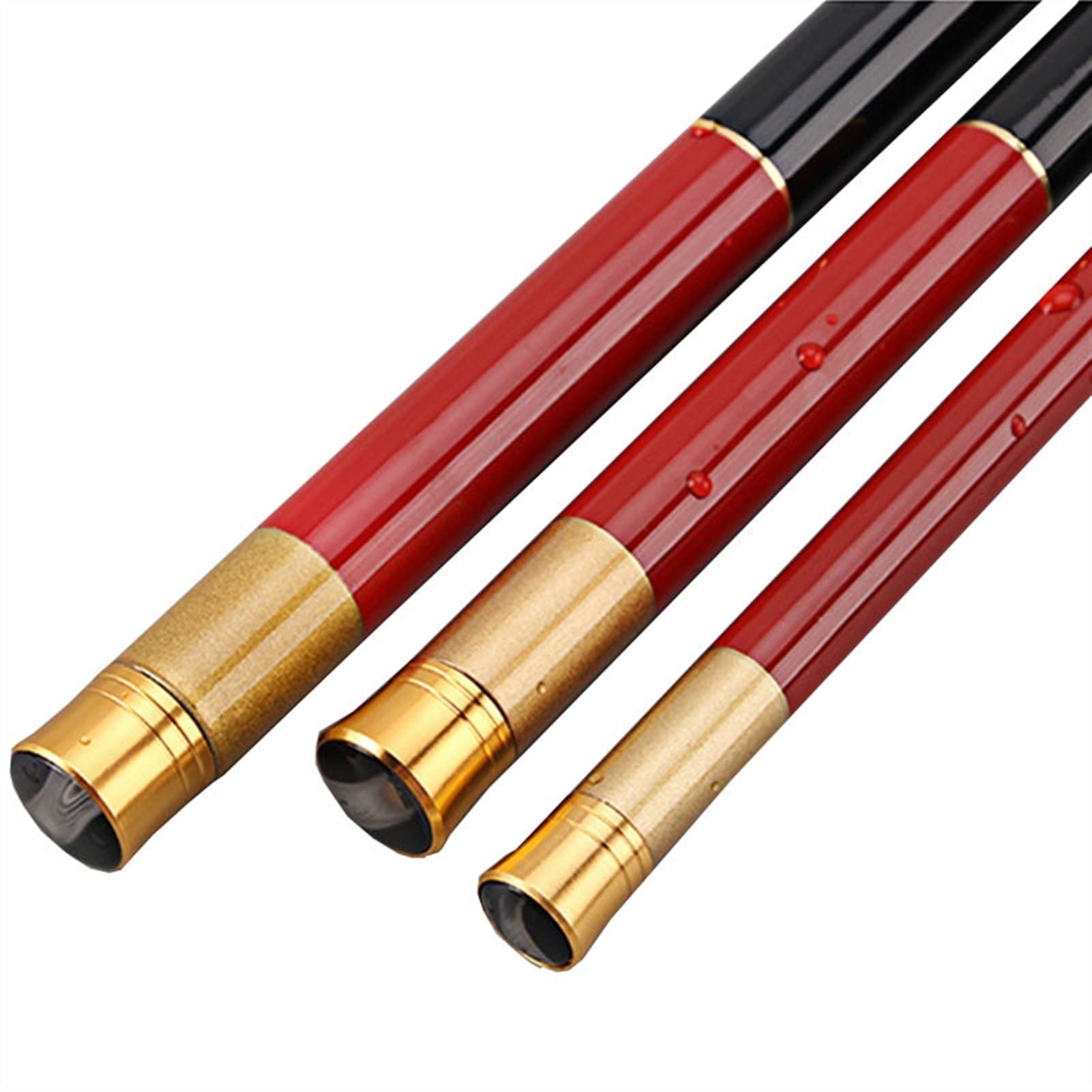 Ultralight Telescopic Carbon Fiber Fishing Rod - 7.2M Super Hard Travel Fishing Pole for Carp & Stream Fishing | Portable Compact Design for Backpacking, Camping & Outdoor Adventures (Red)