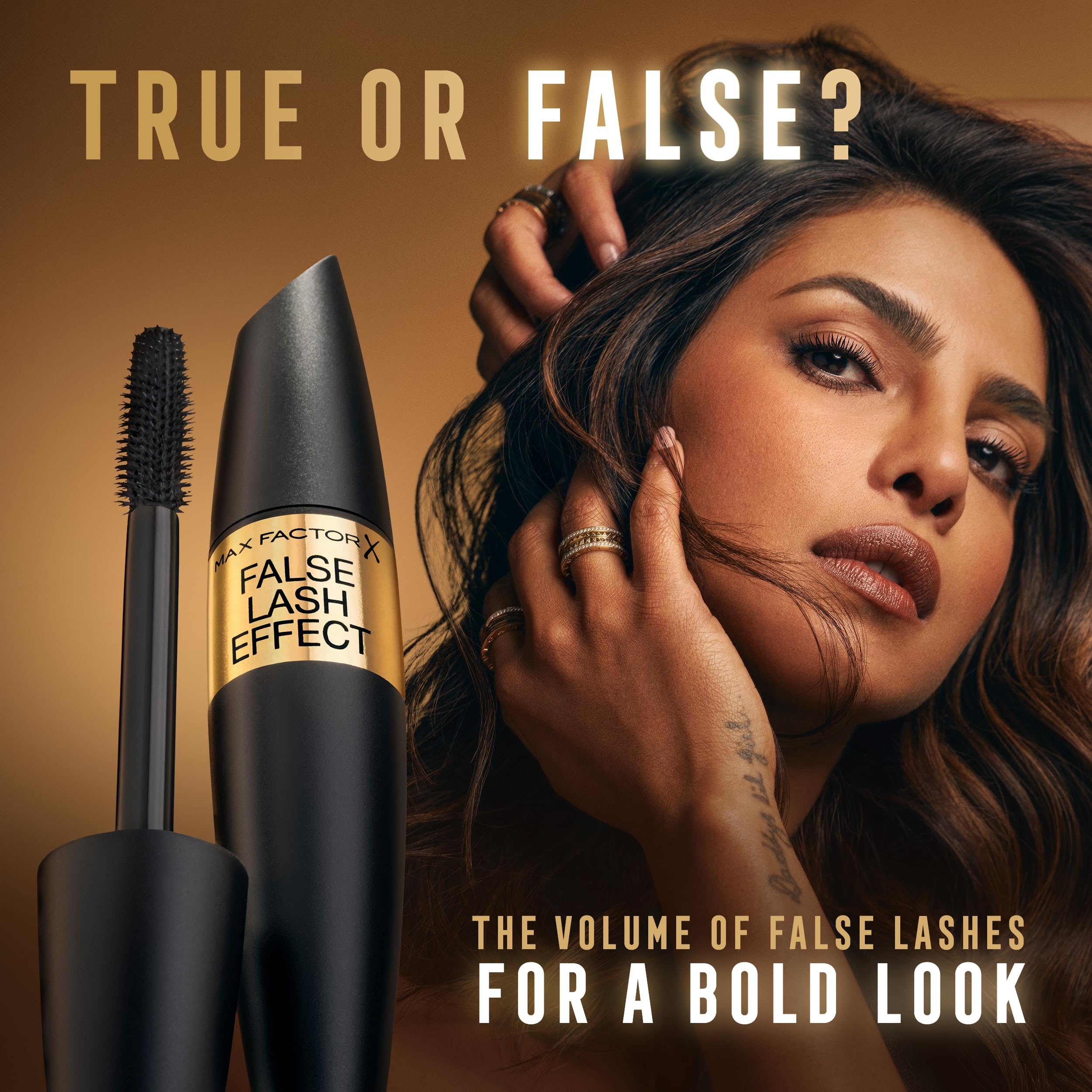 Max Factor False Lash Effect Mascara - Volumizing & Lengthening Waterproof Mascara for Women, Black Brown (0.4 oz) - Perfect for Daytime, Night Out & Special Occasions