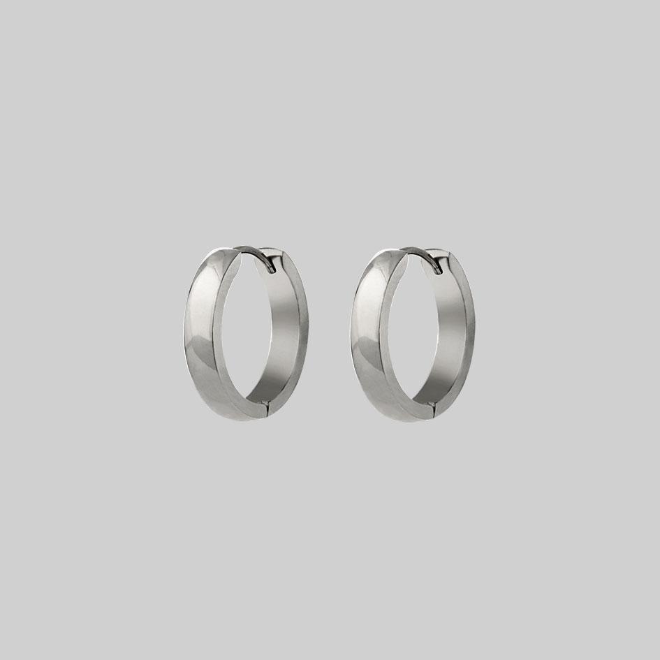 Chunky Hoop Earrings for Women - Sterling Silver Statement Earrings for Everyday Wear & Special Occasions