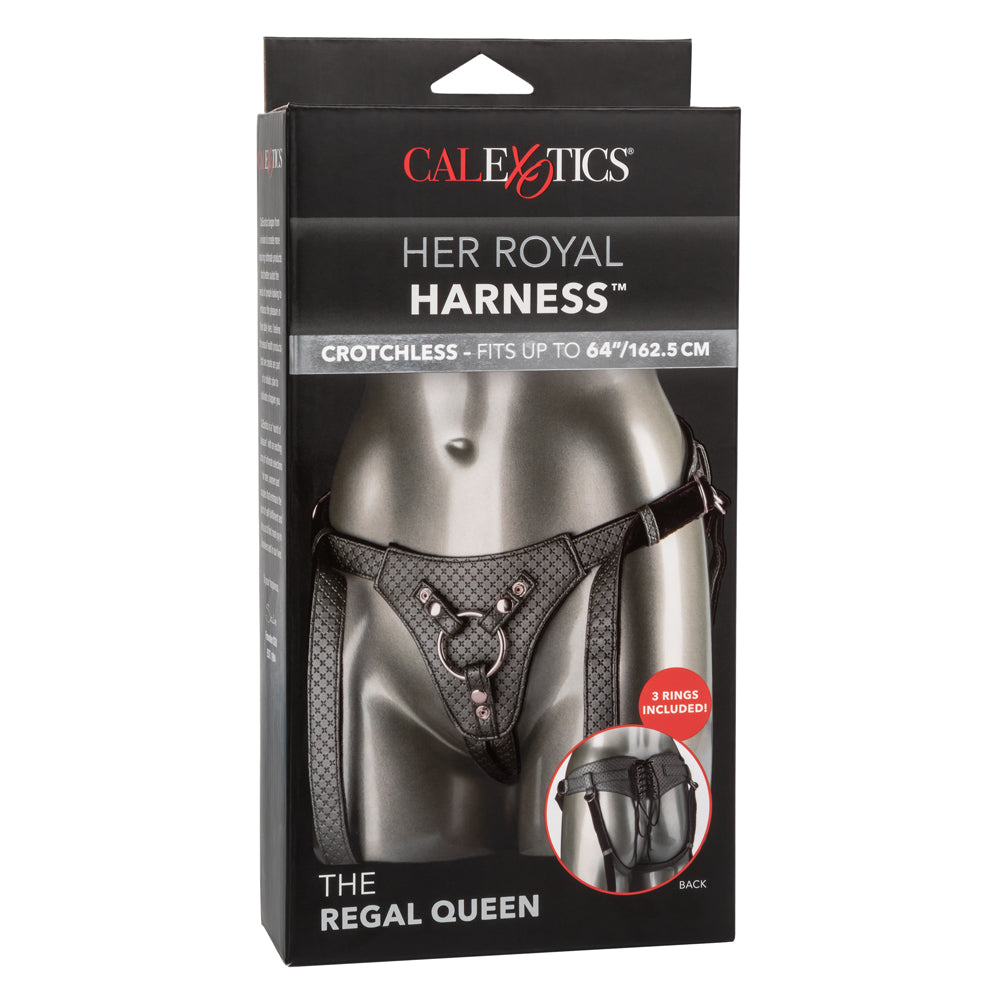 Regal Queen Corset Lace-Up Strap-On Harness for Women - Elegant Royal Style BDSM Bondage Gear for Couples & Role Play