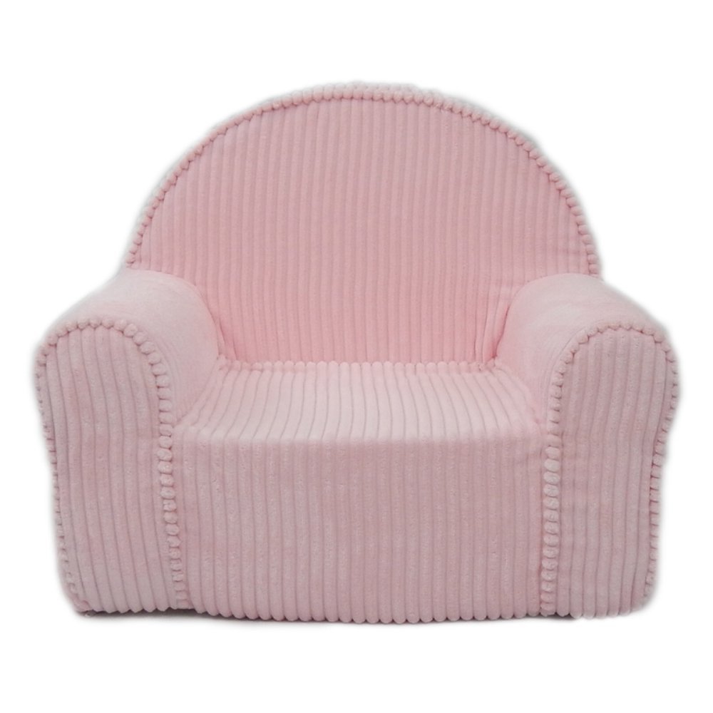 Fun Furnishings First Chair - Pink Accent Chair for Kids Room, Nursery, Playroom | Stylish & Comfortable Seating for Toddlers & Children