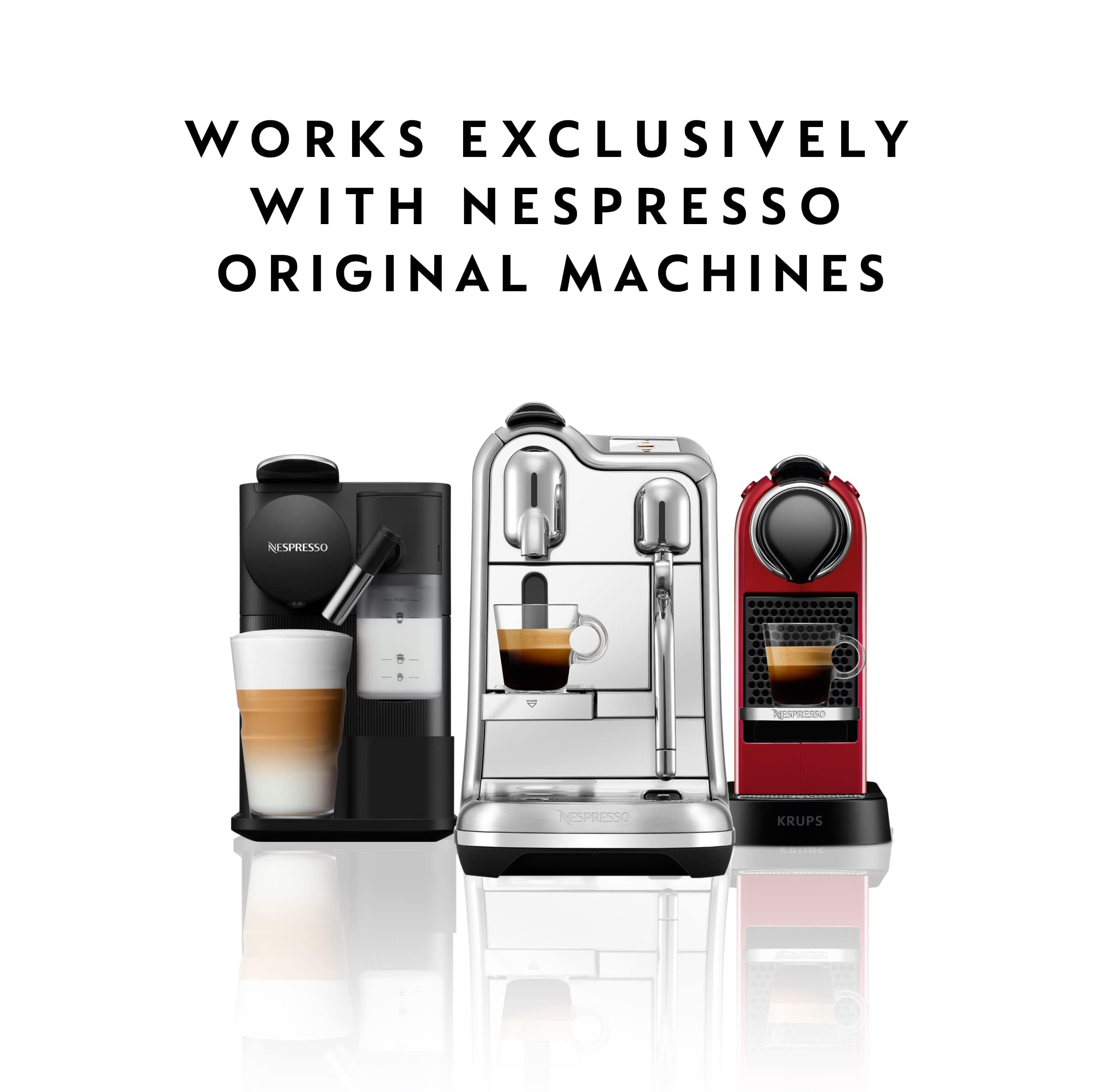 Nespresso OriginalLine Arpeggio Decaffeinato Dark Roast Coffee Pods - 50 Count Capsules for Espresso & Lungo | Perfect for Home & Office Coffee Brewing