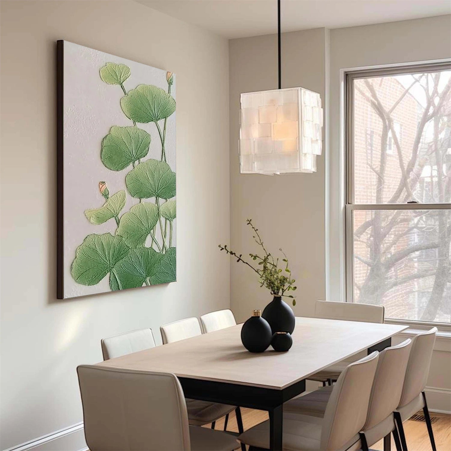 Abstract Flower and Tree Texture Canvas Wall Art - Modern Home Decor for Living Room, Bedroom & Office | FT 220