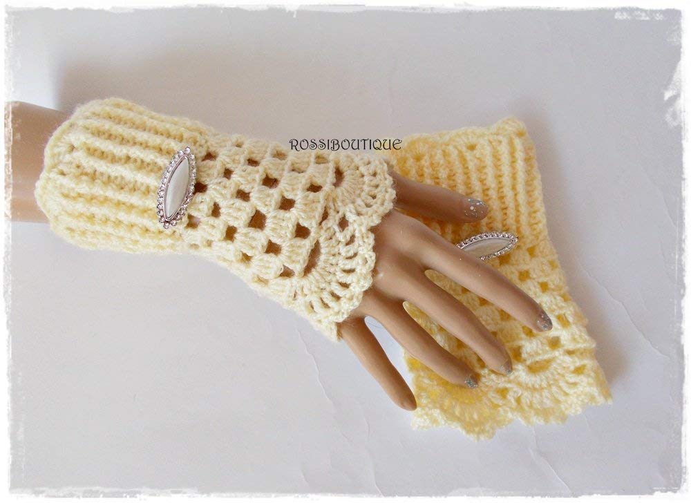 Warm Crochet Fingerless Gloves for Women & Men - Handmade Knitted Winter Gloves - Perfect for Typing, Driving & Outdoor Activities