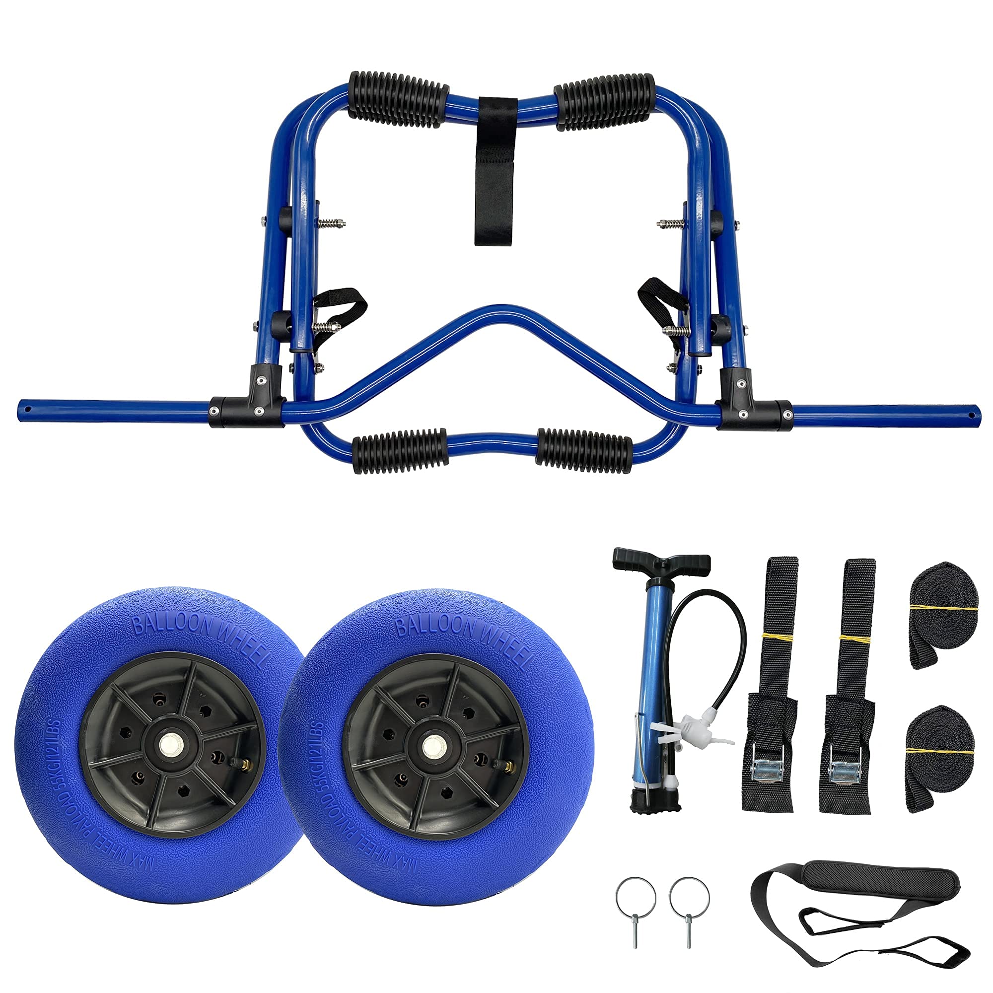 Newcod Heavy Duty Kayak Cart - Portable Kayak Dolly for Canoe, SUP & Paddle Board Transport | Beach, Lake & Outdoor Water Sports Accessories