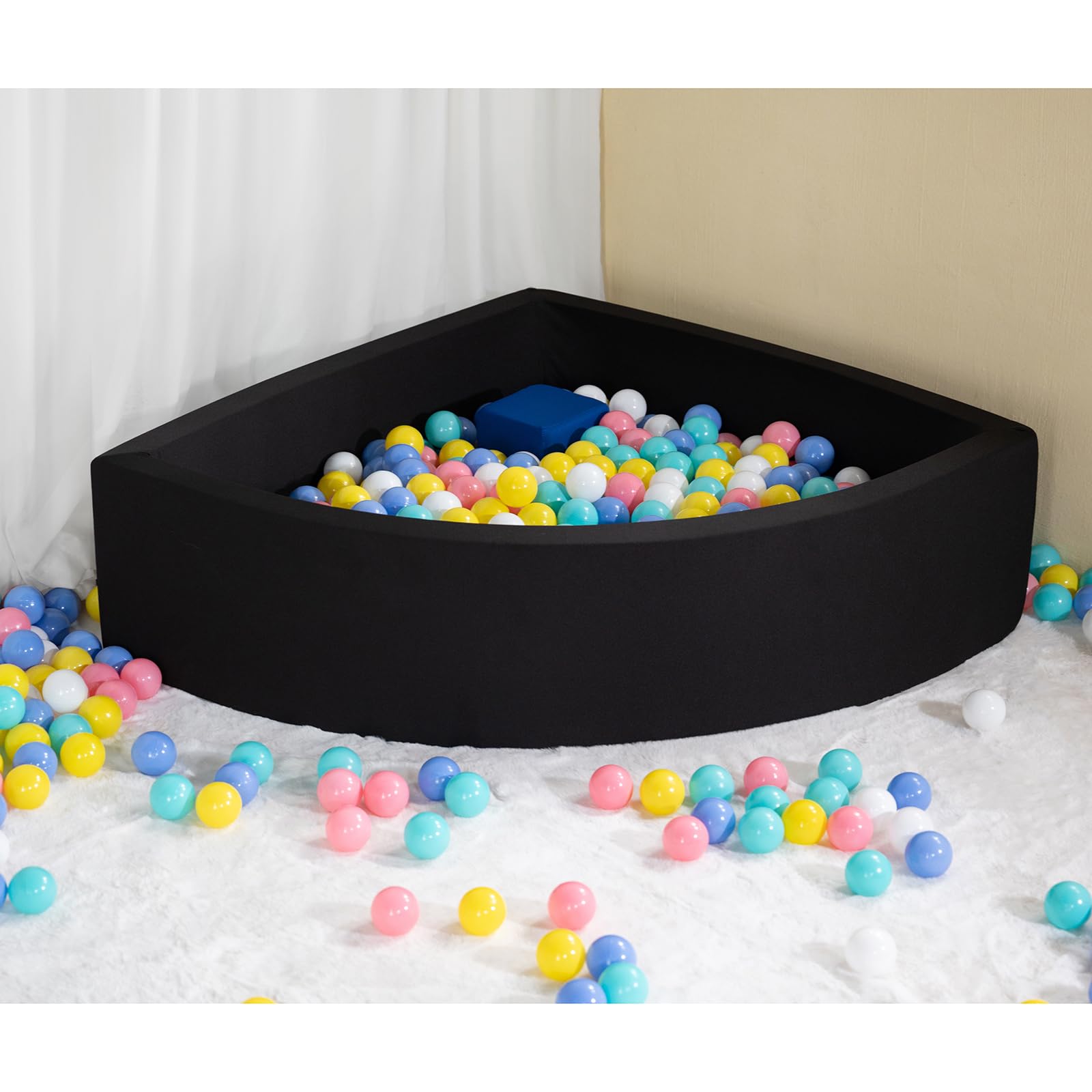 Foldable & Portable Soft Ball Pit for Toddlers - 35.4