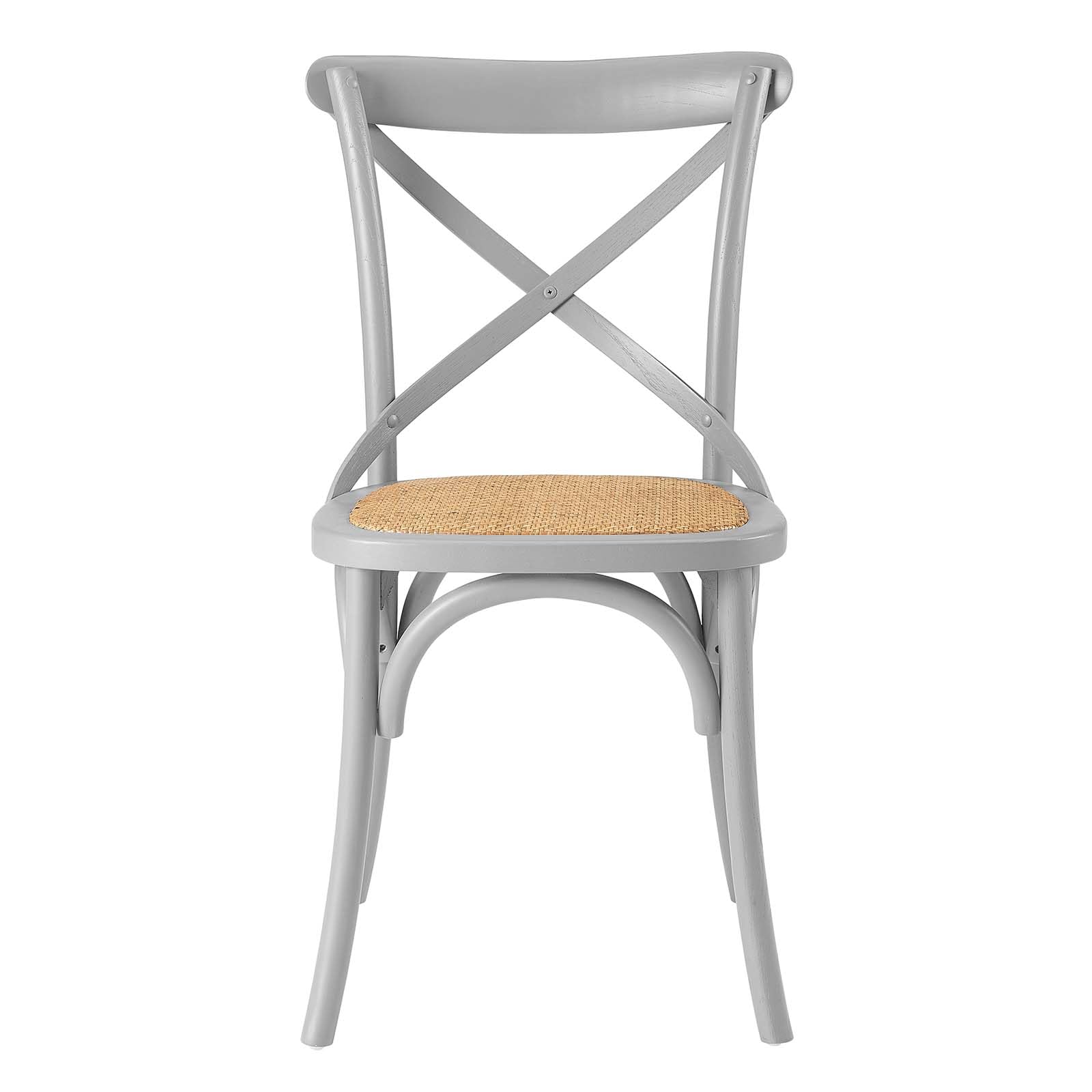 Modway Gear Modern Dining Chairs Set of 2, Light Gray Upholstered Side Chairs for Kitchen, Dining Room, and Office - Comfortable & Stylish Seating Solution