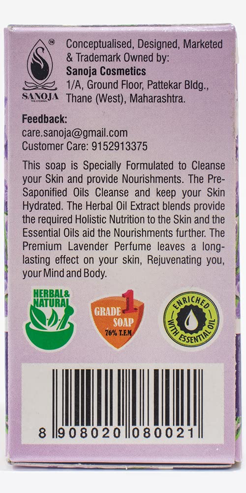 Natural Lavender Soap Bar Gift Set - 4 Pack | Moisturizing Handmade Soap with Essential Oils for Relaxation & Aromatherapy | Perfect for Bath, Shower, Spa & Self-Care Gifts