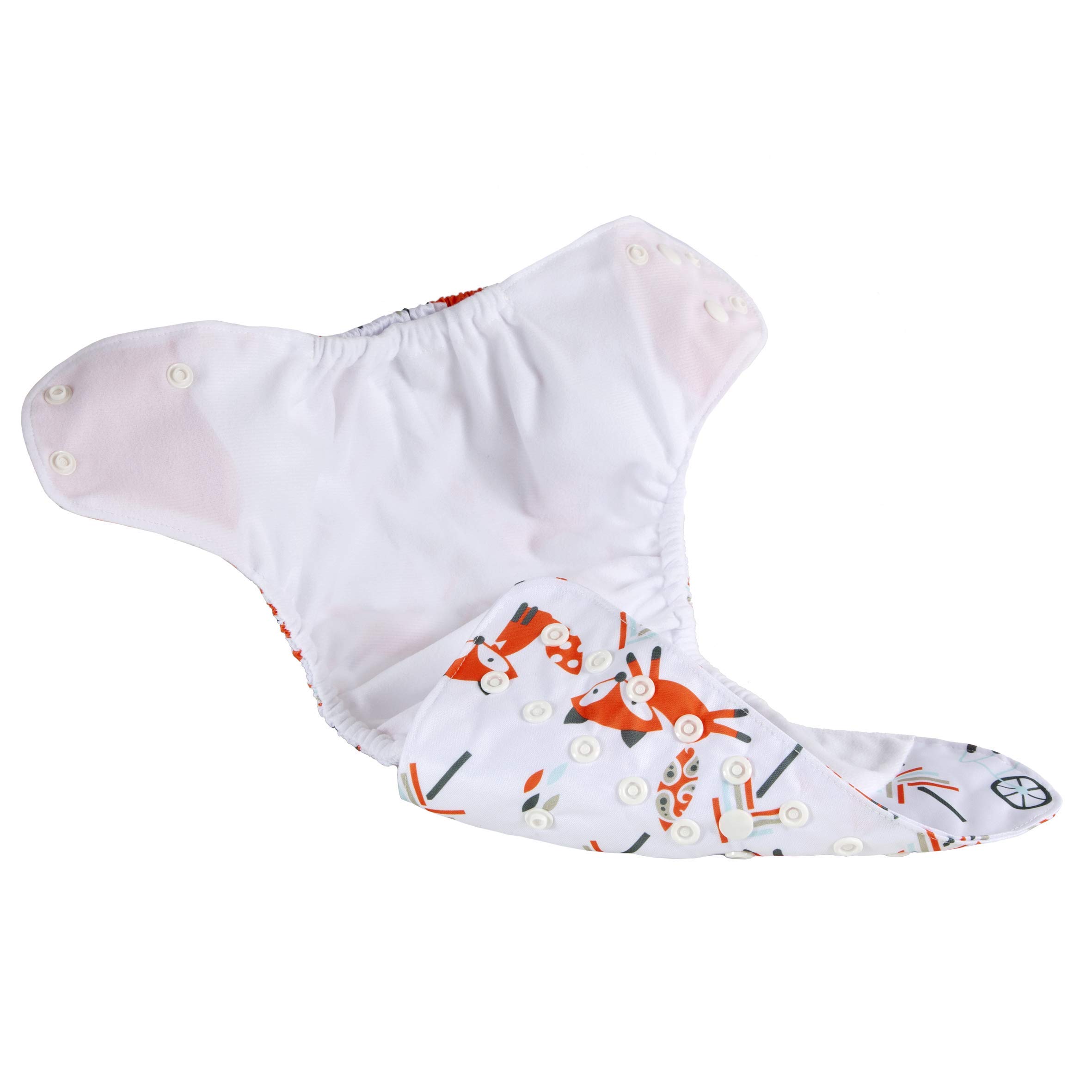 KaWaii Baby Reusable Unisex Cloth Diaper Shells - Adjustable Washable Leak-Proof Pocket Diapers (20-Pack) | Eco-Friendly Baby Nappies for Daycare, Travel & Overnight Use