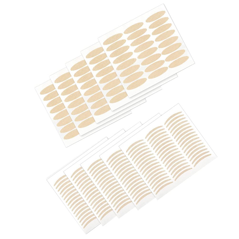 40 Sheets Clear Lace Double Eyelid Stickers - Double Sided Medical Grade Eyelid Tape for Droopy Eyelids, Natural Mesh Eye Beauty Tapes for Asian Monolid Makeup - Perfect for Daily Use, Special Occasions & Eye Contouring