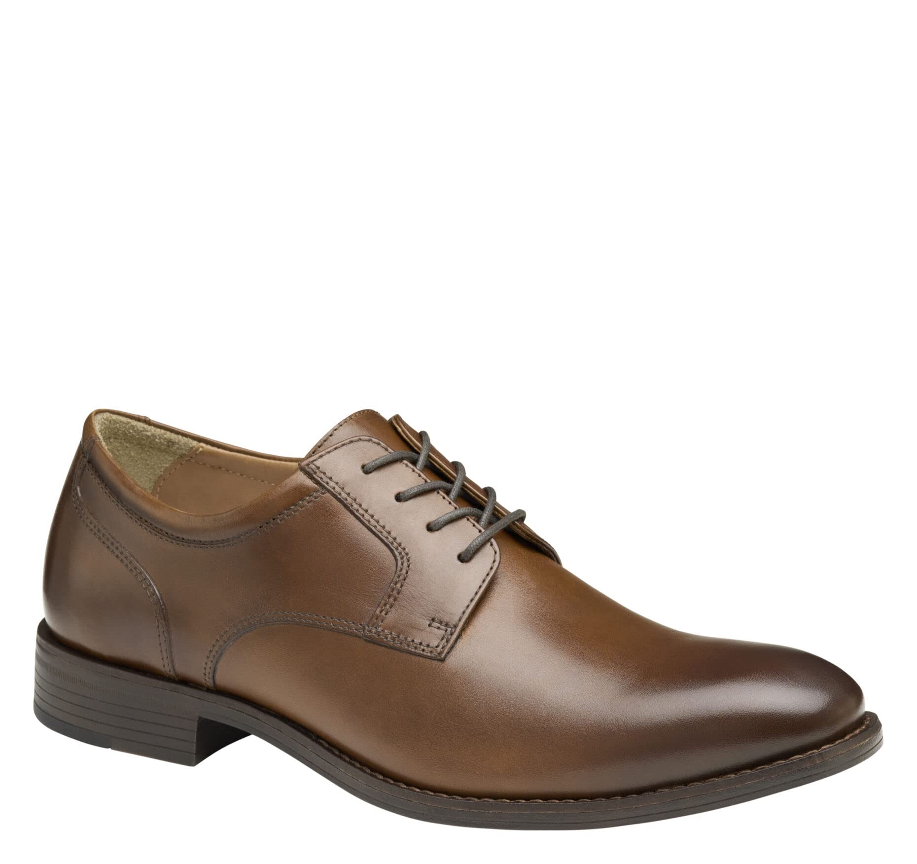 Johnston & Murphy Lewis Men's Plain Toe Dress Shoes - Premium Full-Grain Patent Leather Formal Shoes for Business & Office Wear - Comfortable Mens Oxfords for Weddings, Interviews & Special Occasions