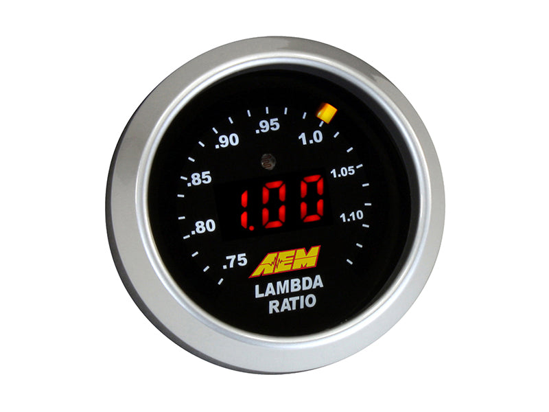 AEM Digital Wideband UEGO Air Fuel Ratio Gauge - High Performance O2 Sensor for Cars, Trucks & Racing - Real-Time AFR Monitoring for Tuning & Diagnostics