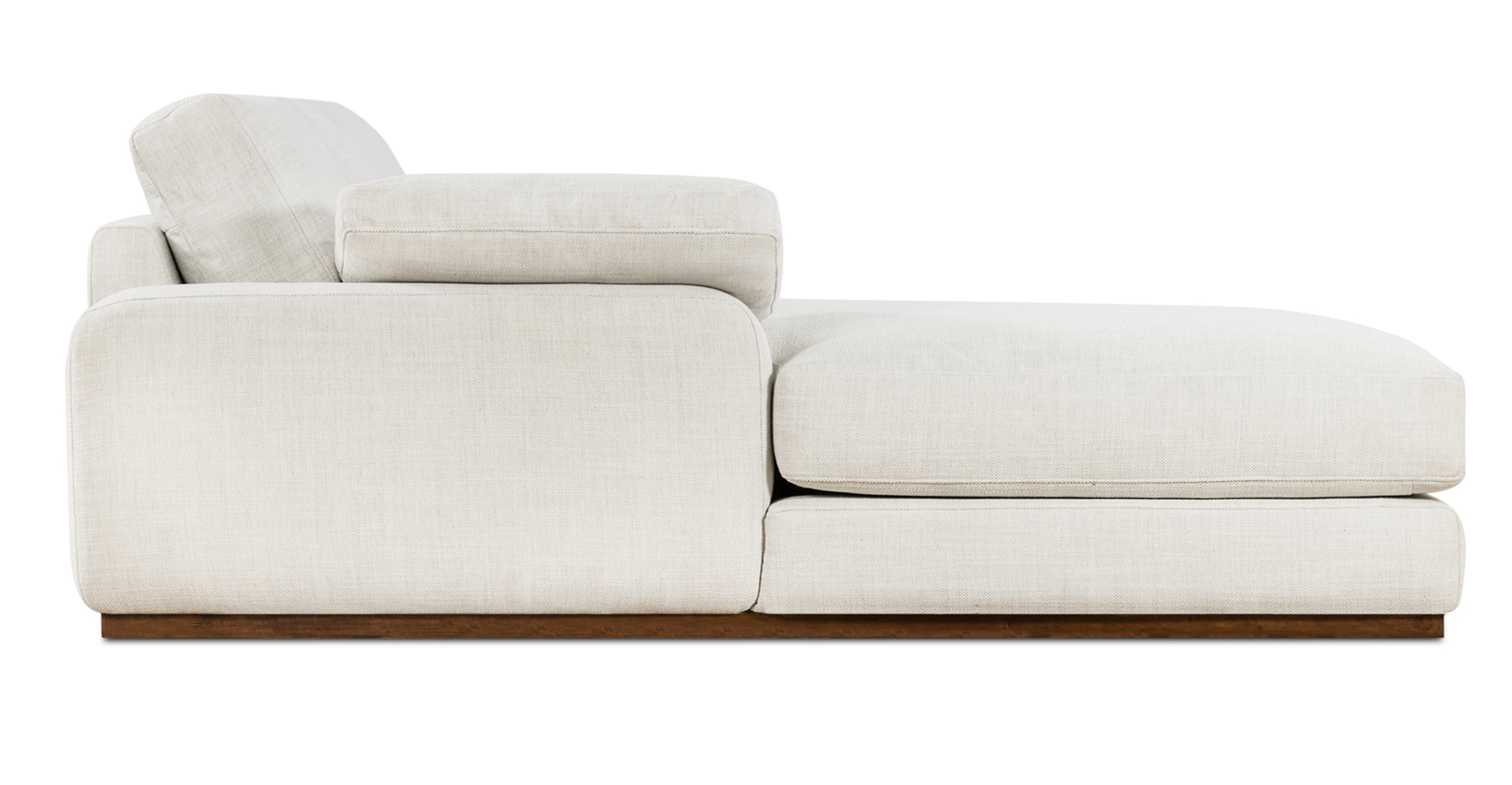 Malaga Left Facing Sectional Sofa - Modern L-Shaped Couch for Living Room, Family Room & Home Theater | Comfortable Fabric Upholstery with Reversible Chaise