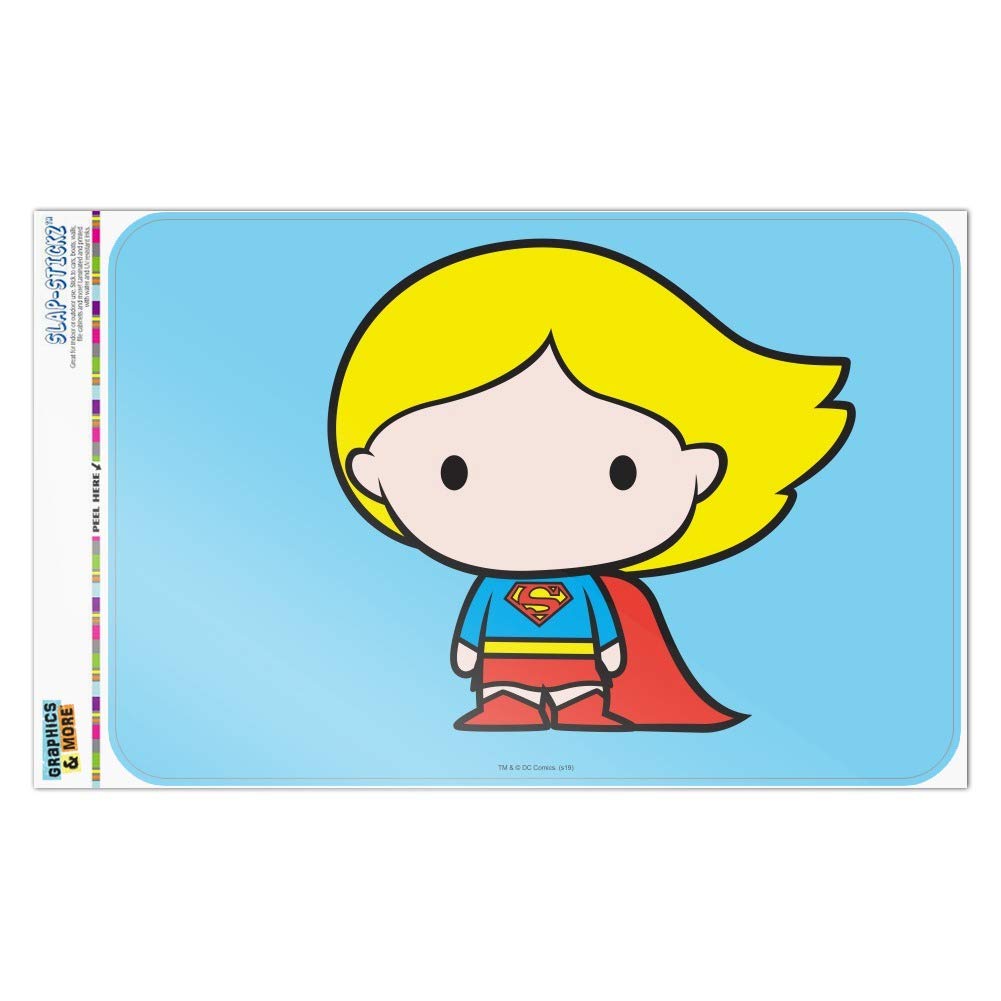 Superman & Supergirl Cute Chibi Character Wall Sign - Home Office Decor, Superhero Themed Business Sign, DC Comics Inspired Room Decoration - Perfect for Bedroom, Office, or Superhero Fan Gift