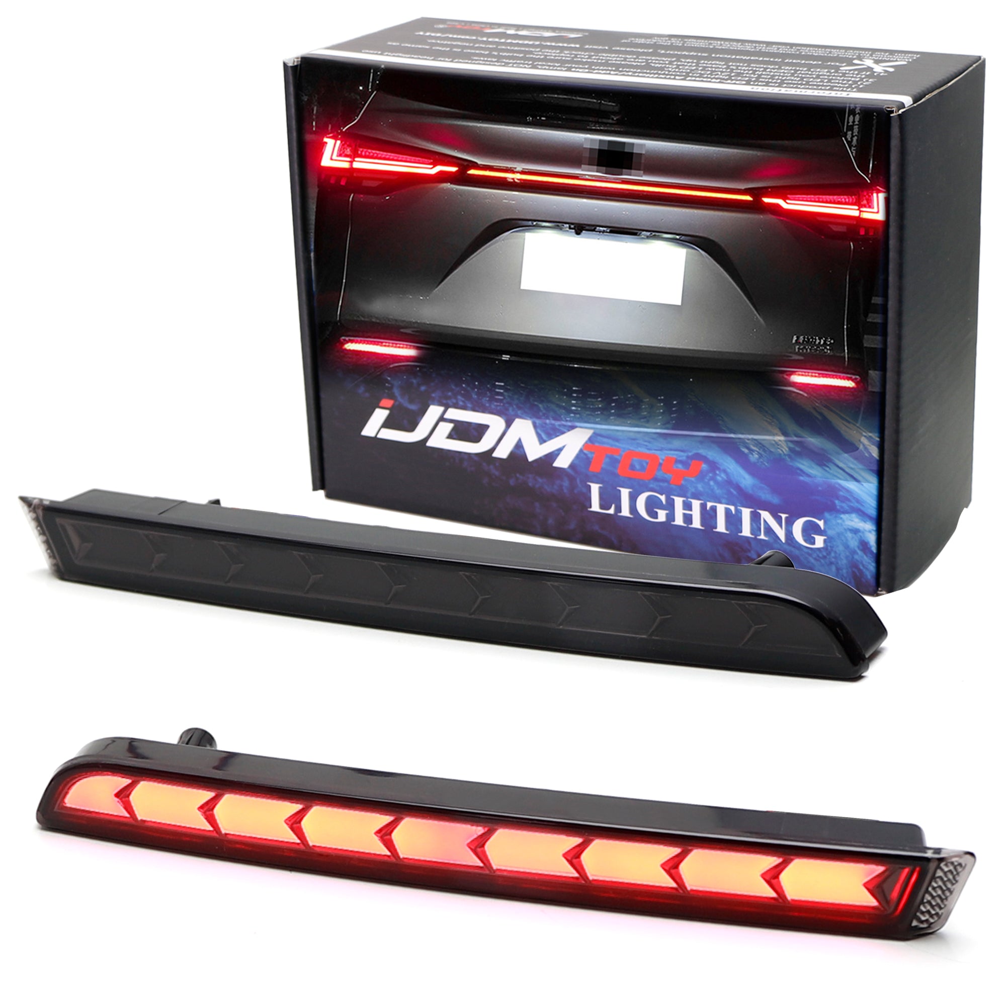 Dark Smoke Lens Full LED Lower Bumper Reflector Lights for 2021-2023 Toyota Sienna - Upgrade Your Nighttime Driving Safety & Style