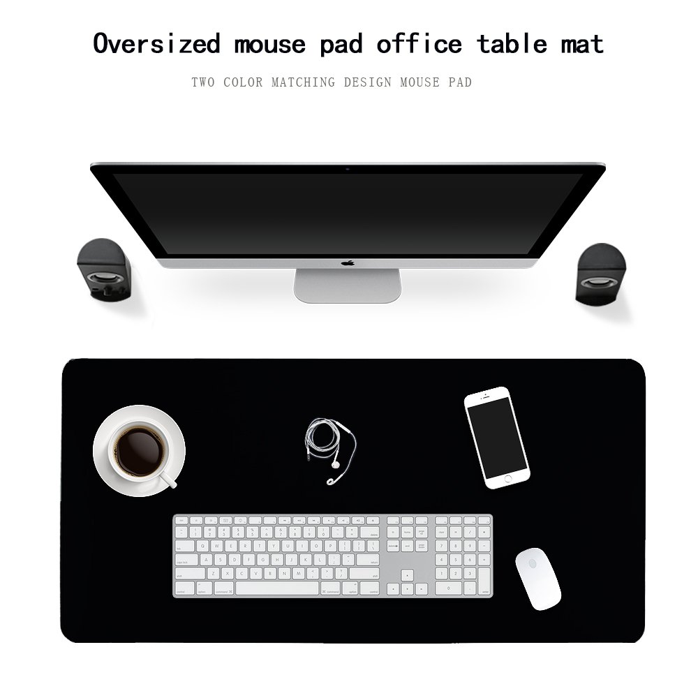 Premium PU Leather Desk Pad Protector - Waterproof & Non-Slip Office Desk Mat - 31