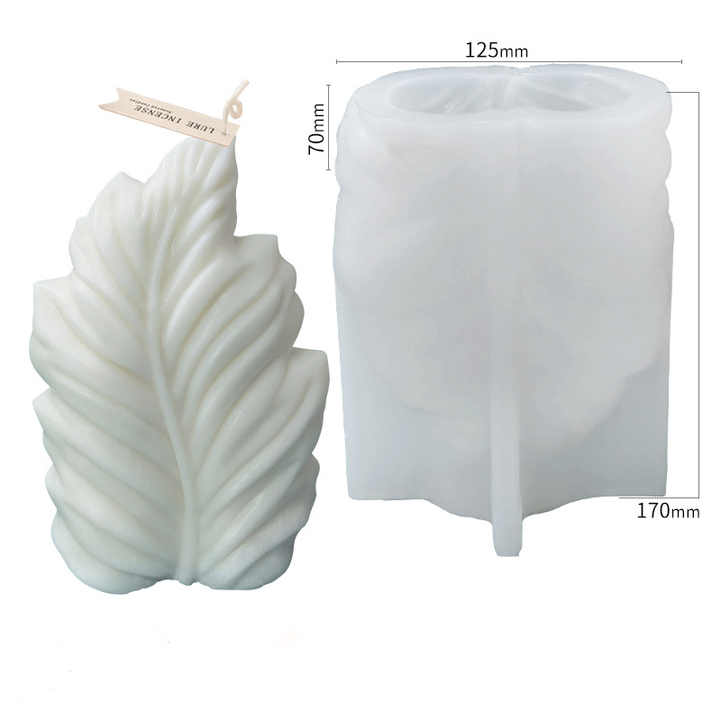 Premium Coral Leaf Silicone Candle Mold - DIY Candle Making Kit for Home Decor, Wedding Centerpieces & Spa Relaxation Gifts
