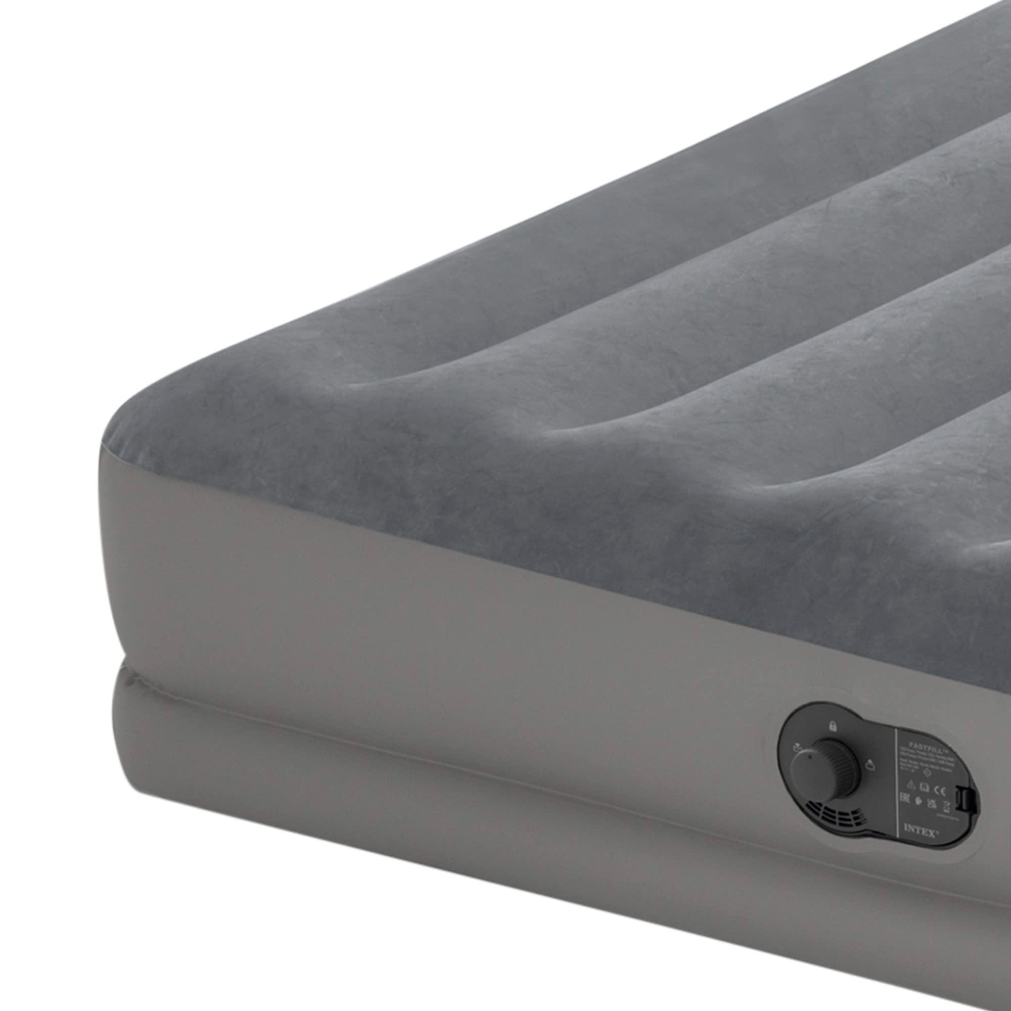 Intex Dura-Beam Standard Series Prestige Mid-Rise Air Mattress with Built-in USB Air Pump - Fast Inflation for Camping, Guest Beds & Home Use