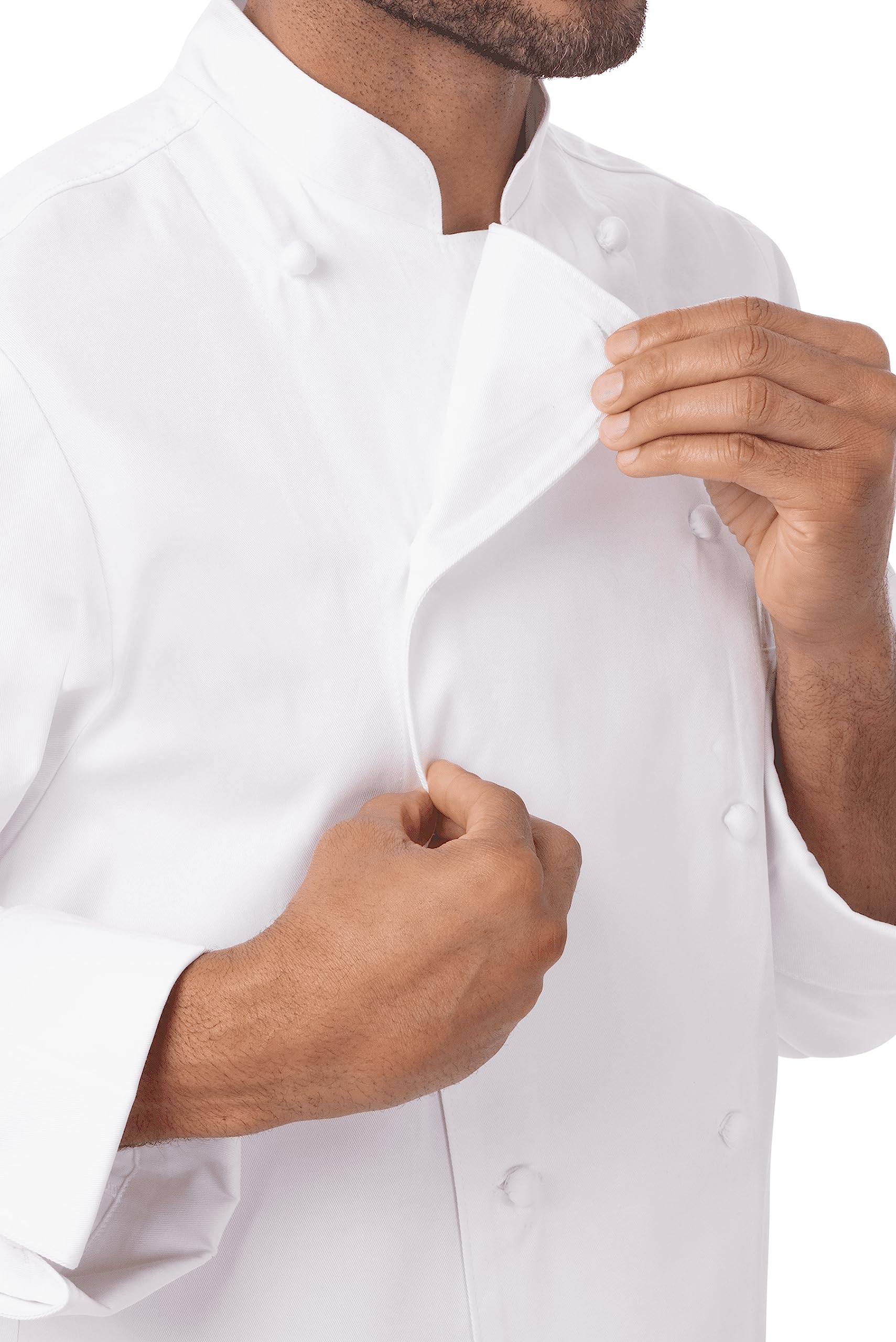Chef Works Men's Henri Executive Chef Coat - Professional Kitchen Uniform for Cooking, Baking & Culinary Arts - Perfect for Chefs, Bakers & Catering Staff