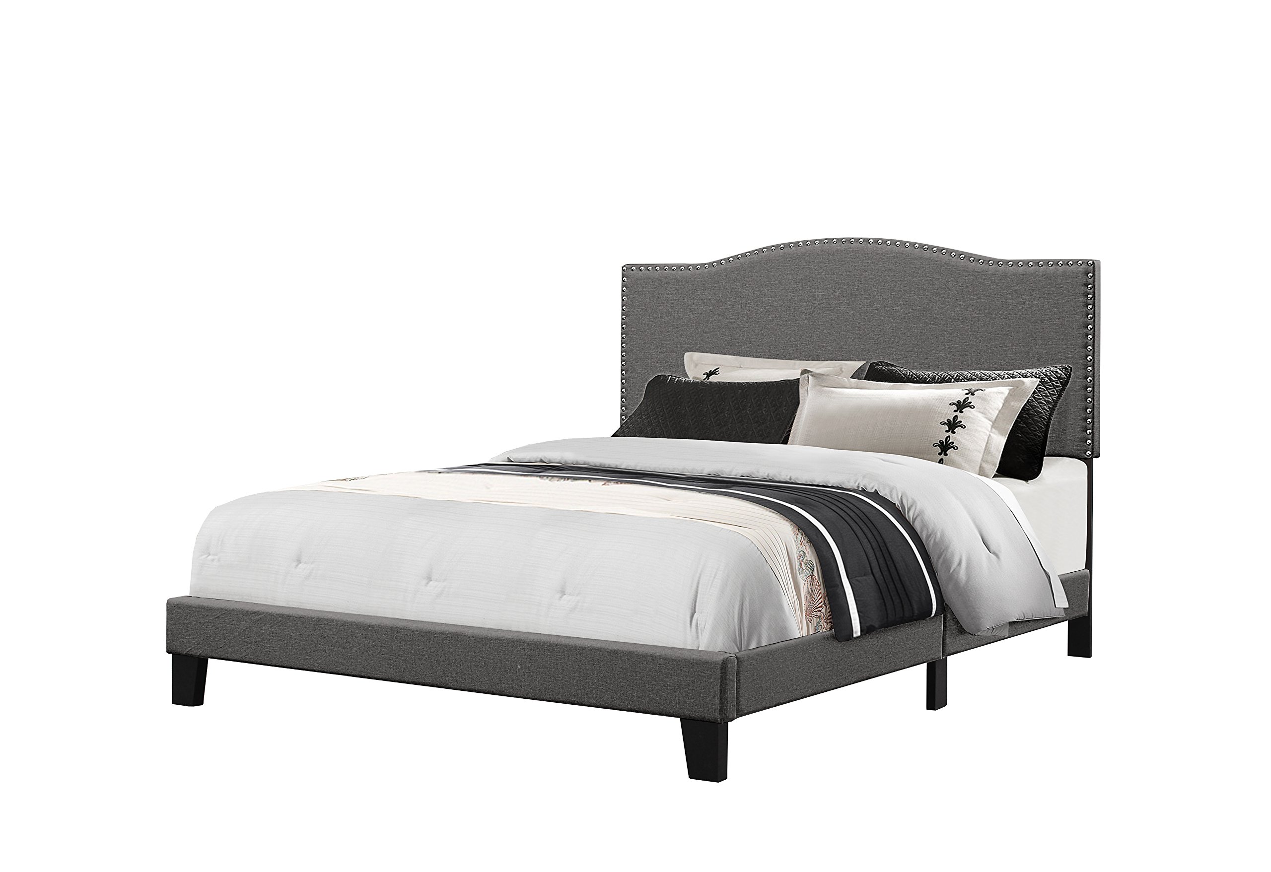 Hillsdale Furniture Kiley Full Size Bed Frame in Stone Finish - Perfect for Modern Bedrooms & Guest Rooms