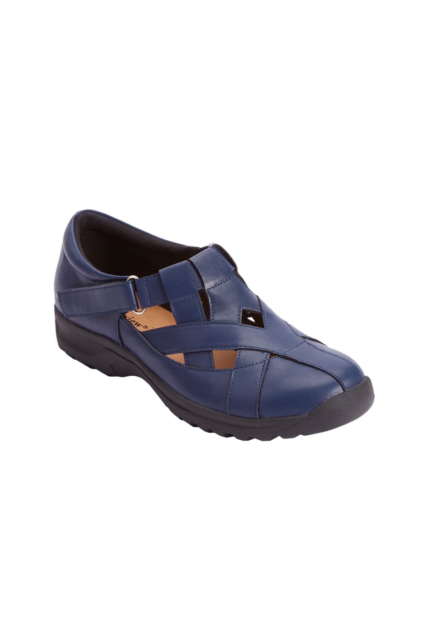 Comfortview Women's Wide Width The Cailyn Flat - Stylish & Comfortable Slip-On Shoes for Work, Travel & Everyday Wear