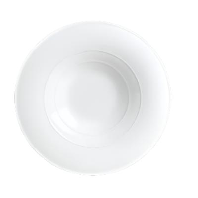 Steelite Aura 5.5-Inch Broad Rim Pasta Plate Set - White (6-Pack) | Elegant Dinnerware for Restaurants, Catering & Home Dining