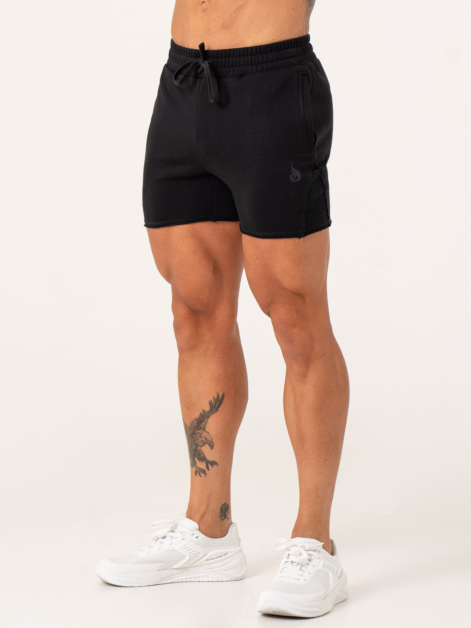 Force 5 Track Shorts for Men - Breathable Running Shorts with Pockets, Black - Perfect for Gym Workouts, Jogging & Casual Wear