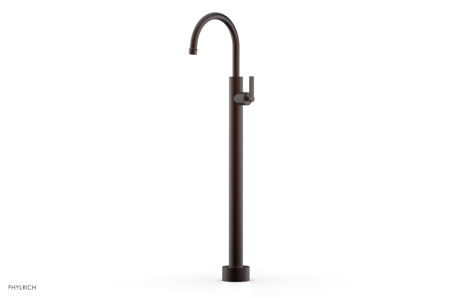HEX MODERN Tall Floor Mount Tub Filler with Lever Handle 501 47 02 - Premium Bathroom Faucet for Modern & Luxury Bathtub Installations