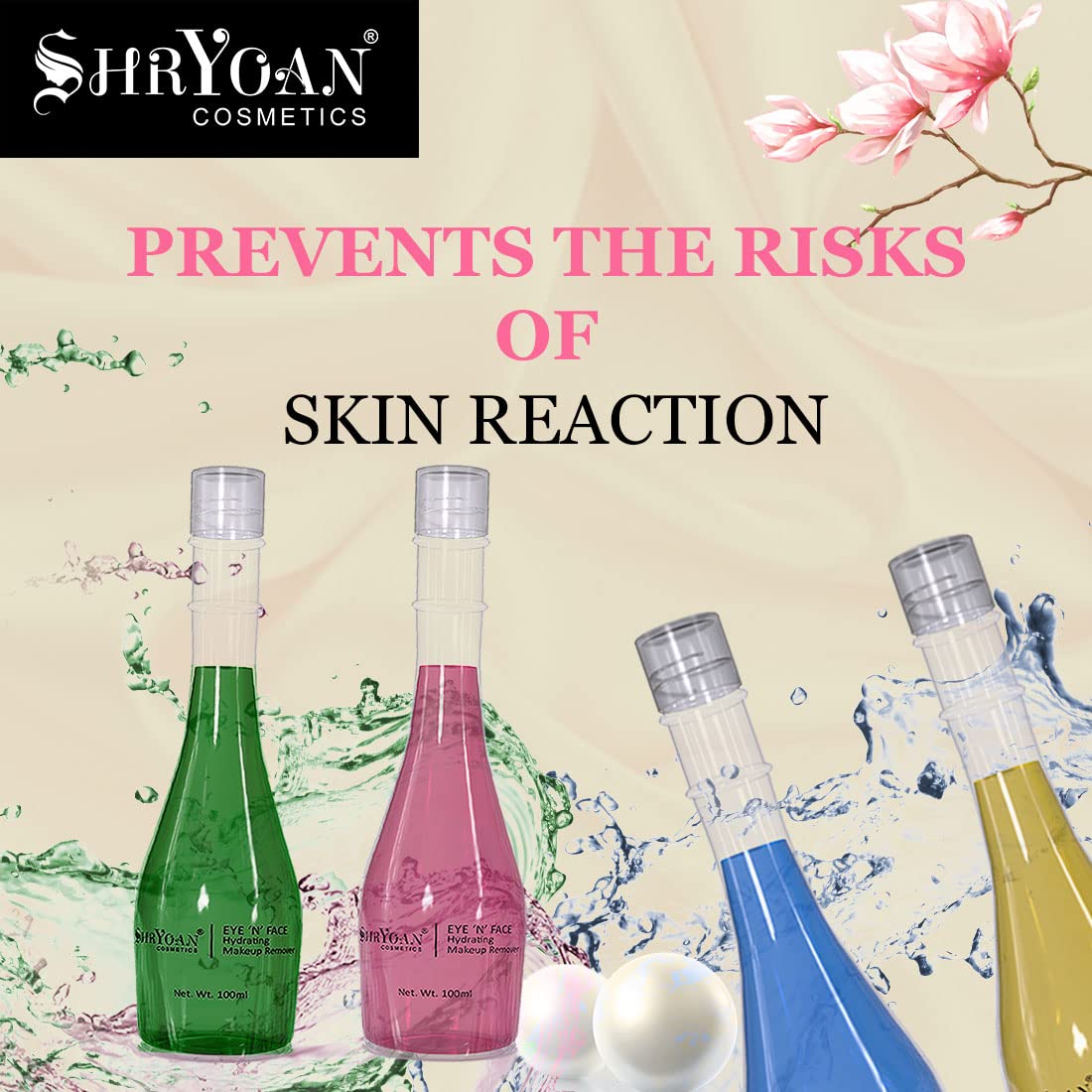 Shryoan Gentle Hydrating Eye & Face Makeup Remover - Oil-Free, Hypoallergenic for Sensitive Skin | Perfect for Daily Cleansing & Travel Skincare Routine