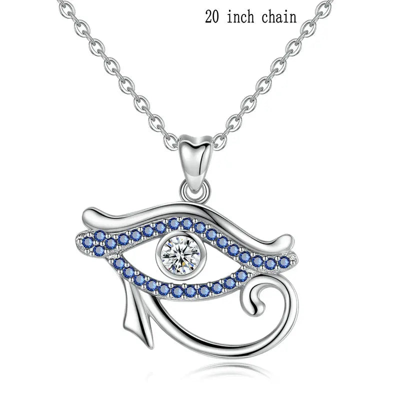 Eye of Ra Necklace - Ancient Egyptian Symbol Pendant for Men & Women - Perfect for Spiritual Protection, Fashion Jewelry & Gift Giving - Ideal for Meditation, Yoga & Everyday Wear