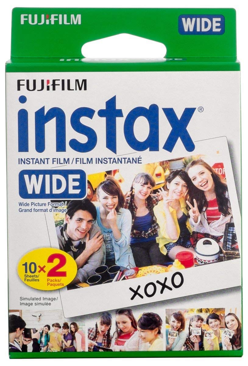 Fujifilm Instax Wide Instant Film - 20 Exposures, White | Perfect for Parties, Weddings & Instant Photo Keepsakes